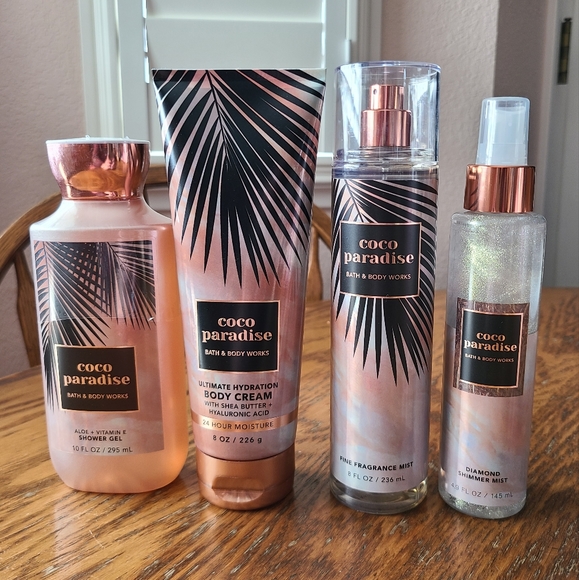 Bath & Body Works Other - 🥥🏖🛁🧴NWT‼️ Bath & Body Works "Coco Paradise" 4-piece Day-to-Night Collection